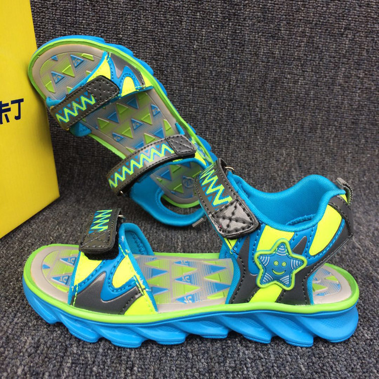 童鞋夏季新款儿童沙滩正品卡丁凉鞋男童轻便凉鞋