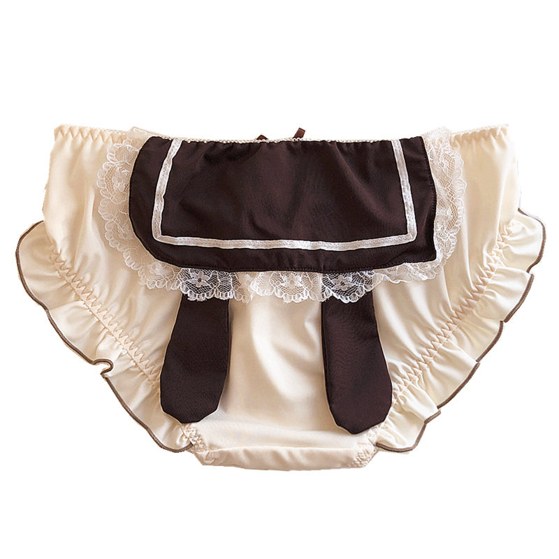 jk日系兔耳朵cos性感可爱低腰三角裤少女蕾丝内裤