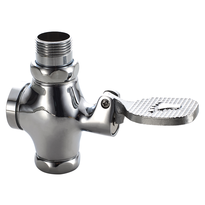 厕所便器脚踏式大便冲水阀门蹲坑脚踩冲洗阀开关普通冲水阀