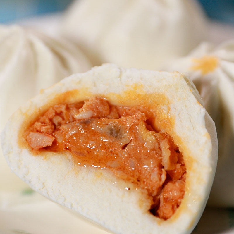 10袋包邮 新品早餐奥尔良鸡肉包包子成品面点冷冻早点80g*10个