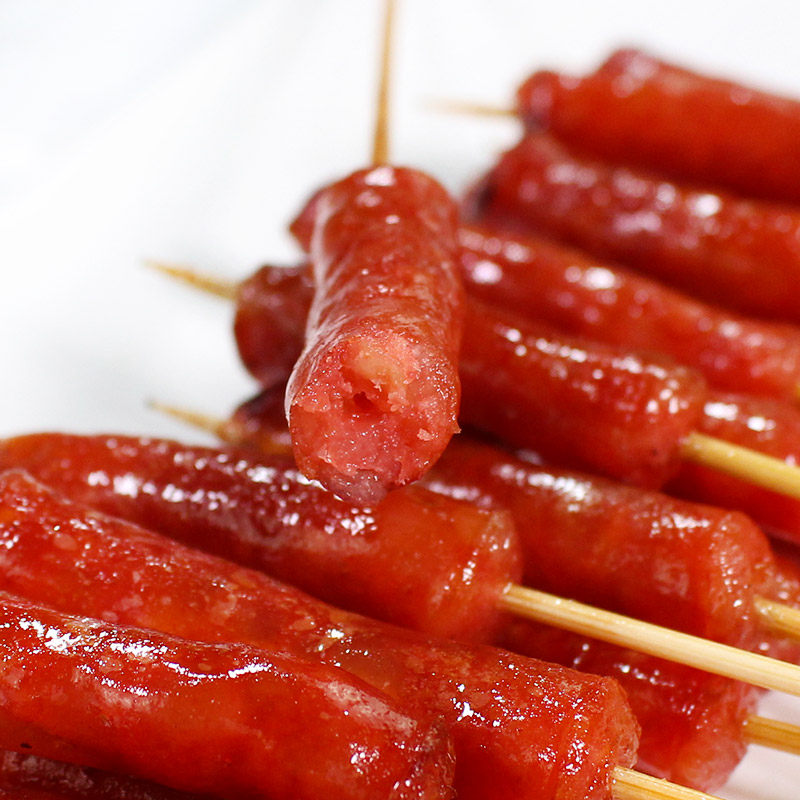 腊肠小串10串x100纯肉小香香肠串小一口手把香肠