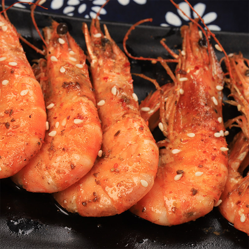 青虾6串原始烧烤食材半成品烤肉调理腌制基围虾类制品