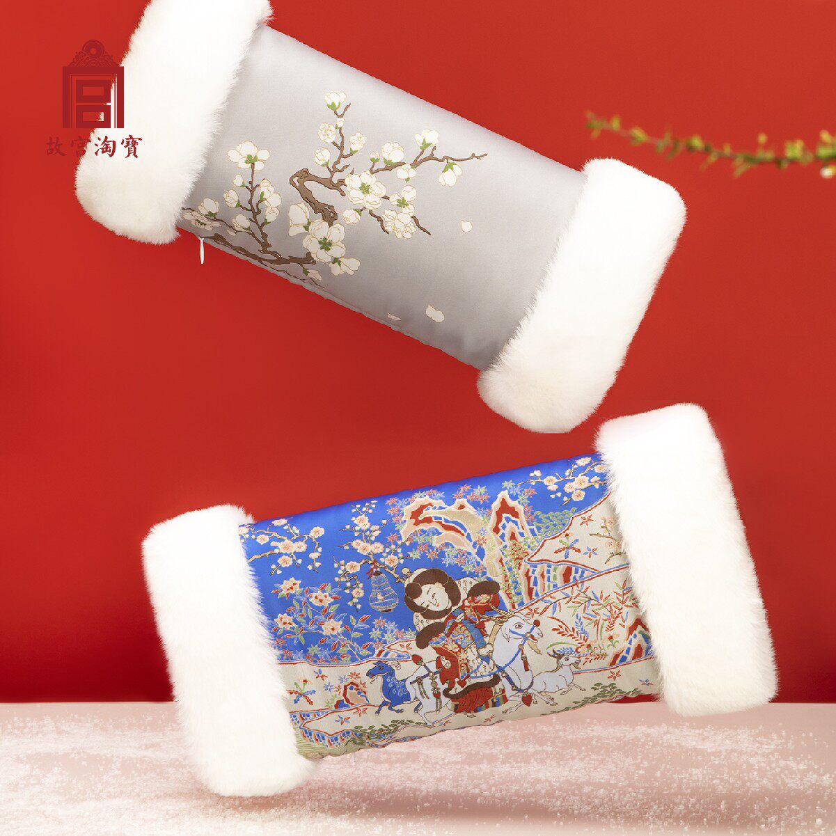 售完暖手博物院文创袖手暖袖手抄汉服无补古风手套