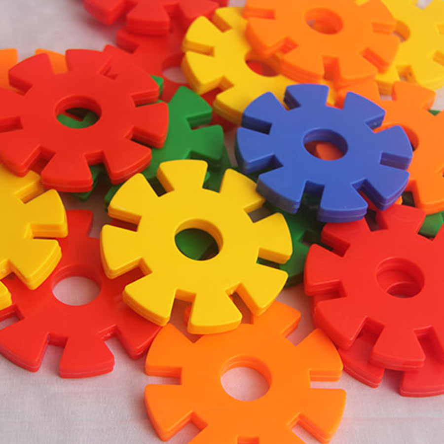 特大雪花片玩具 幼儿园桌面拼插拼装启蒙智力积木 儿童雪花片玩具