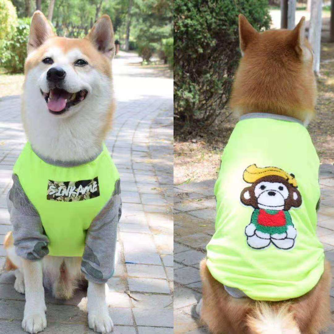 秋季秋田阿拉哈士奇毛边新款金毛边泰迪柴犬卫衣狗宠物服装