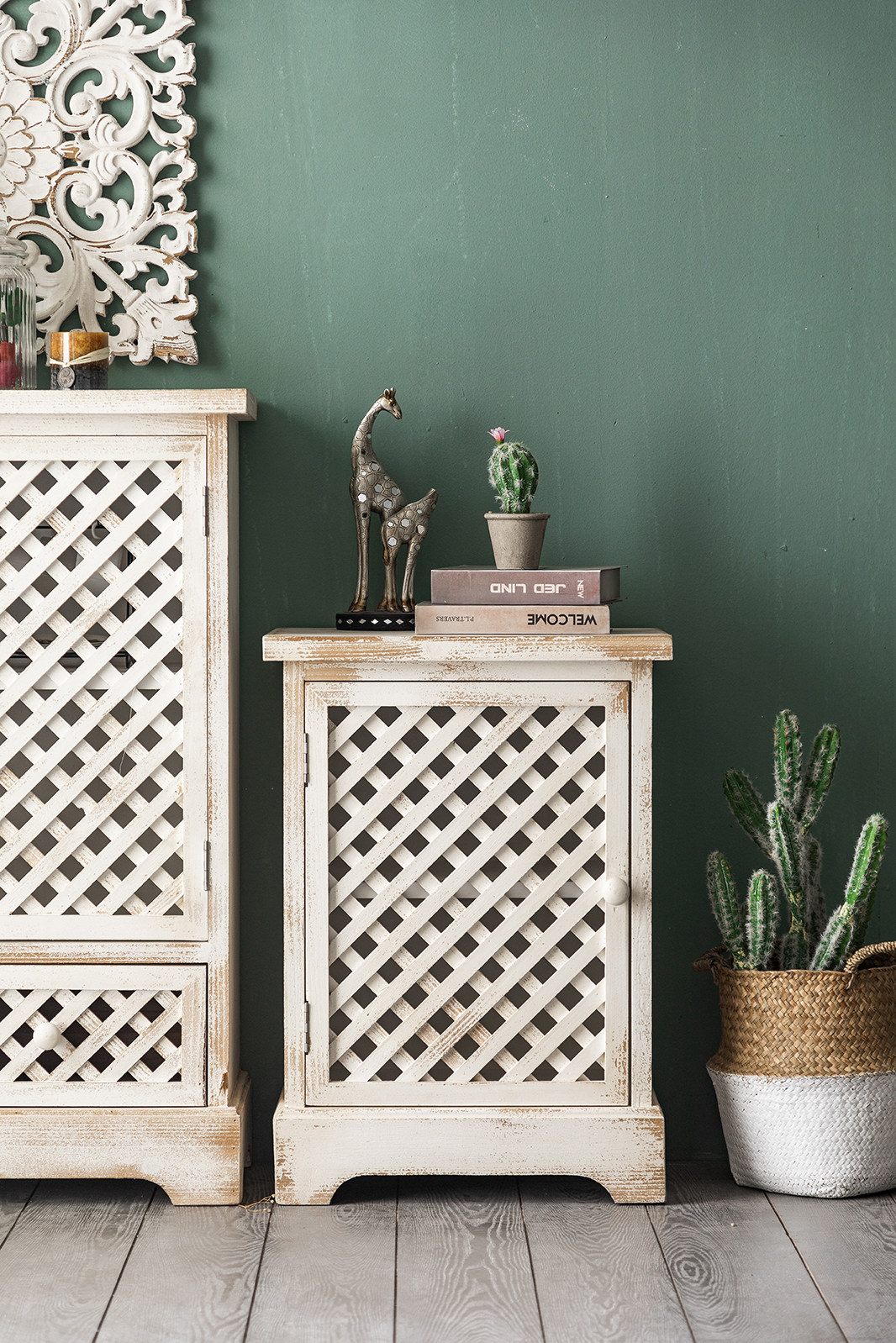 美式乡村实木矮柜复古客厅装饰玄关电视柜卧室角柜