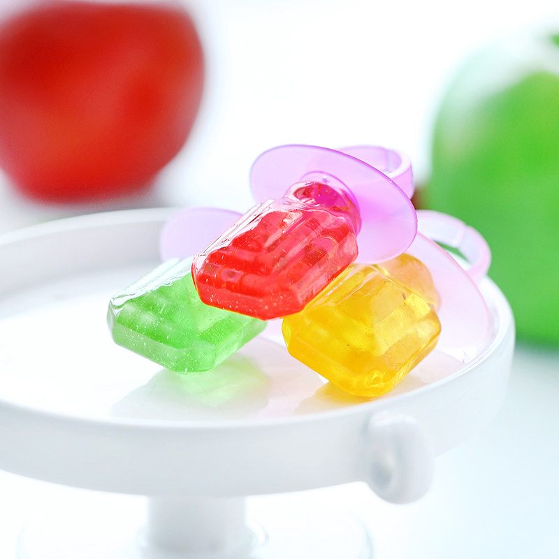 公主戒指糖好心情钻石糖儿童水果味零食创意结婚喜糖宝石戒指二枚