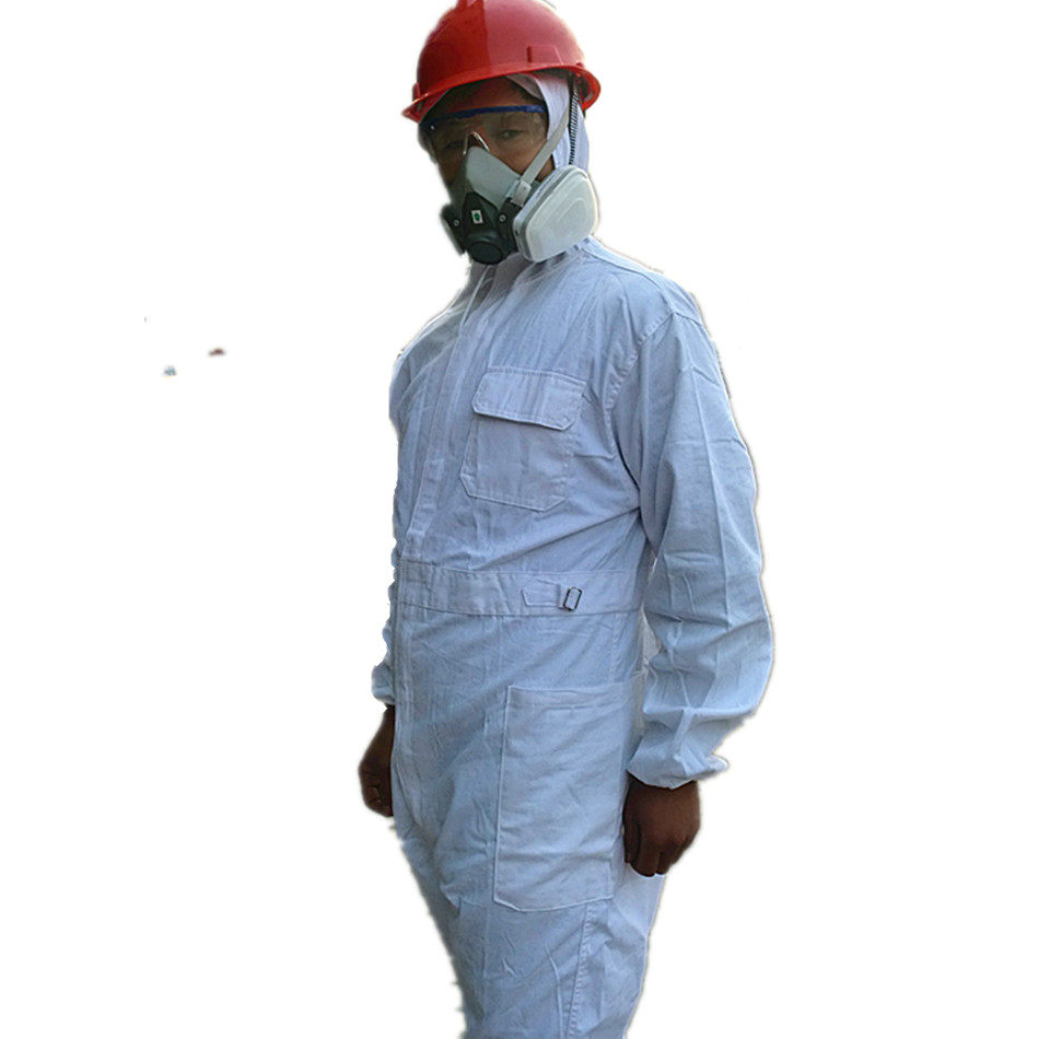 防护服防化纯棉透气夏天喷漆连体隔离抗磨防尘防护服
