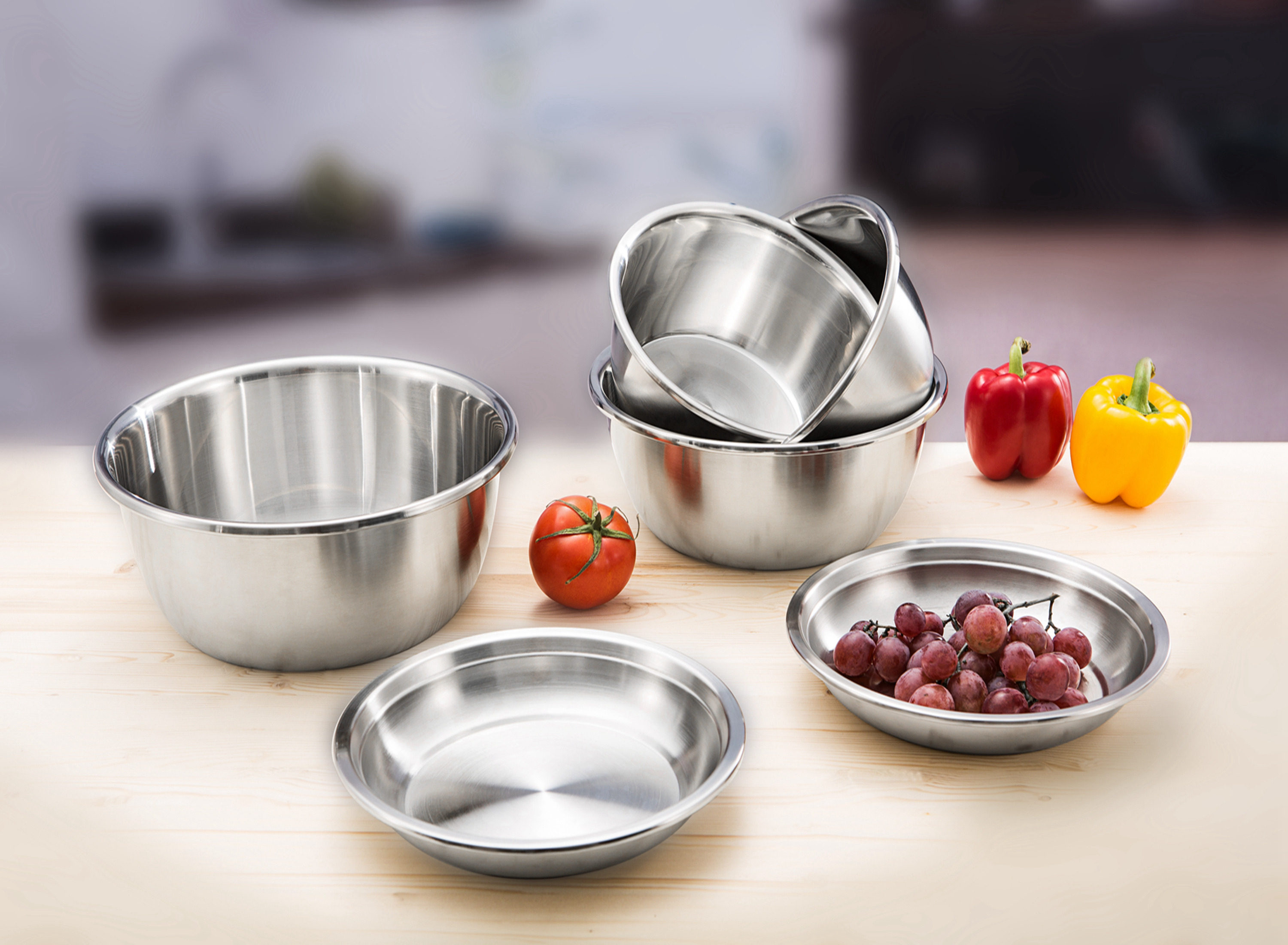 德国戴德不锈钢套装加厚件套多用盆洗菜盆和面盆