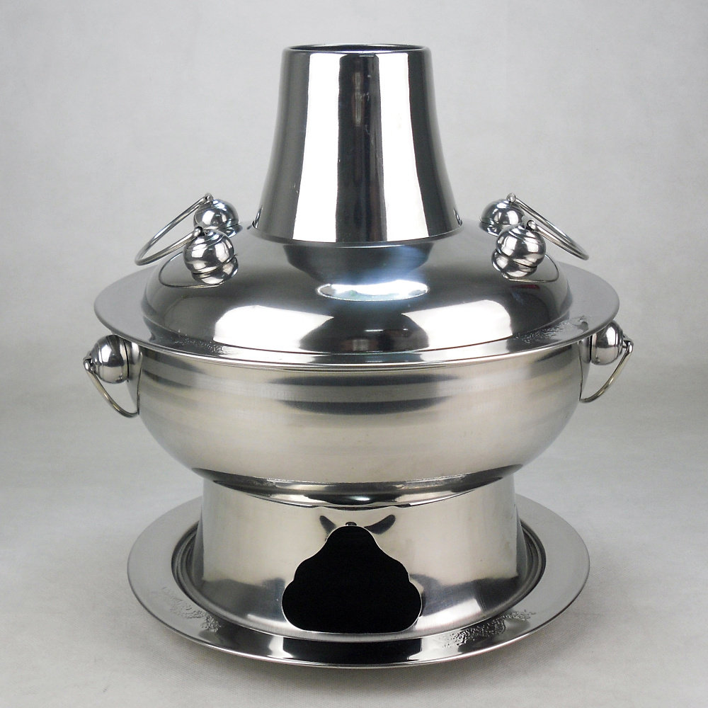 火锅锅炉加厚不锈钢木碳专用炭火老式木炭锅具火锅