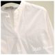 Collar white cotton shirt female 2020 spring and autumn new leisure wild Hanfan Wen Yi comfortable T-shirt shirt Collar white cotton shirt female 2020 spring and autumn new leisure wild Hanfan Wen Yi comfortable T-shirt shirt