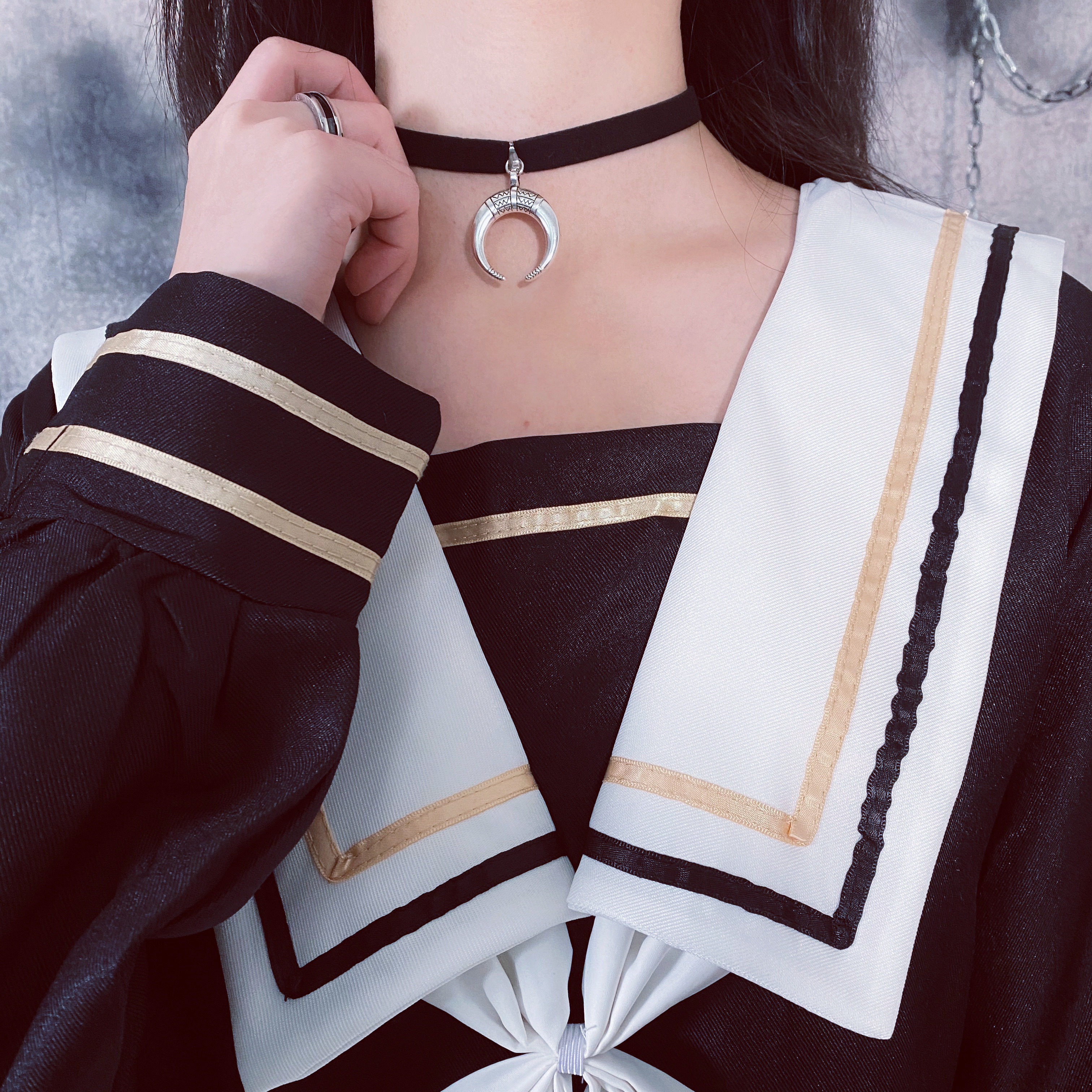 miub朋克jk链女锁骨女孩特酷哥特宇宙暗黑项链