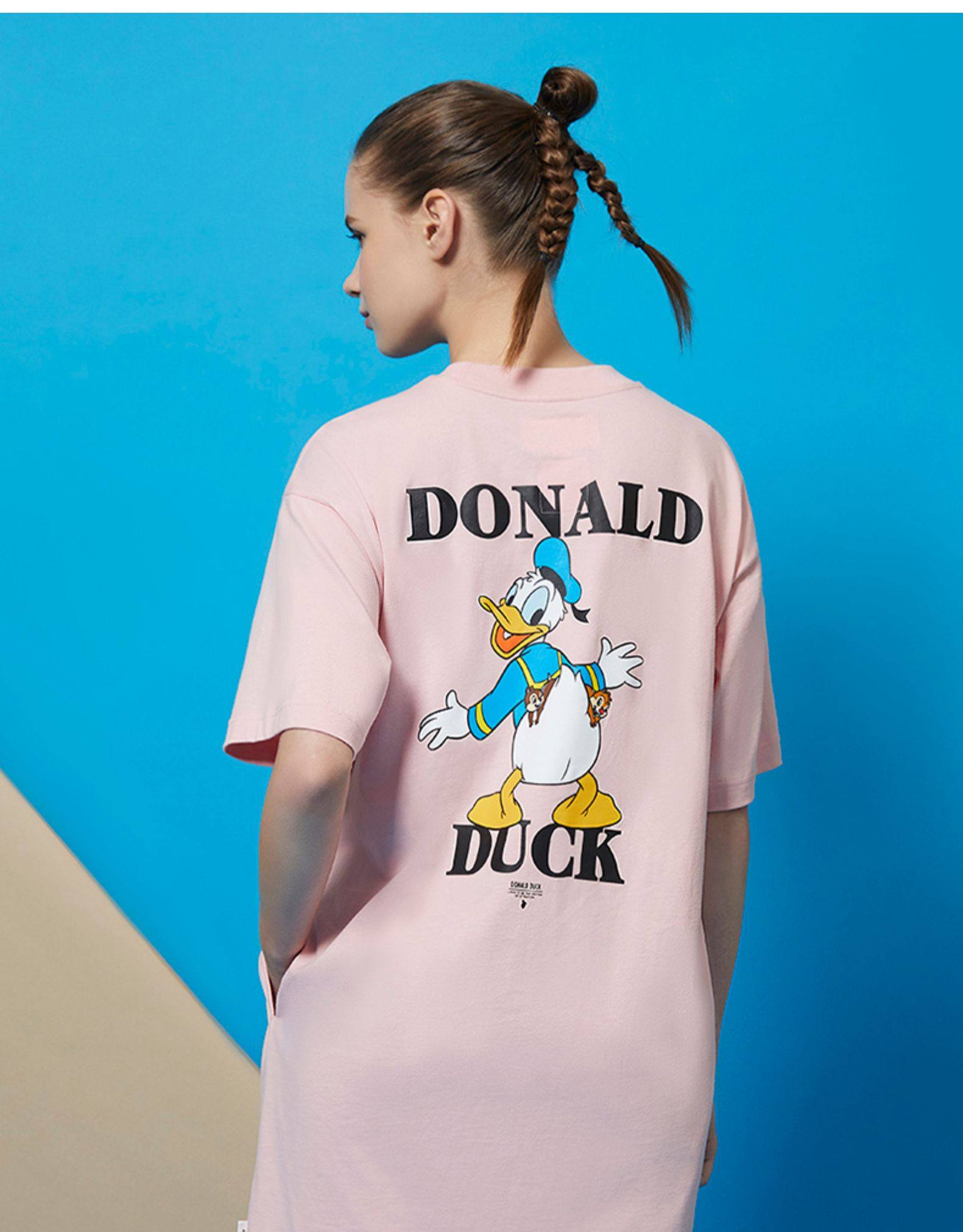 chocoolatedonaldduck联乘女装短袖连衣裙唐老鸭印花1146uut恤