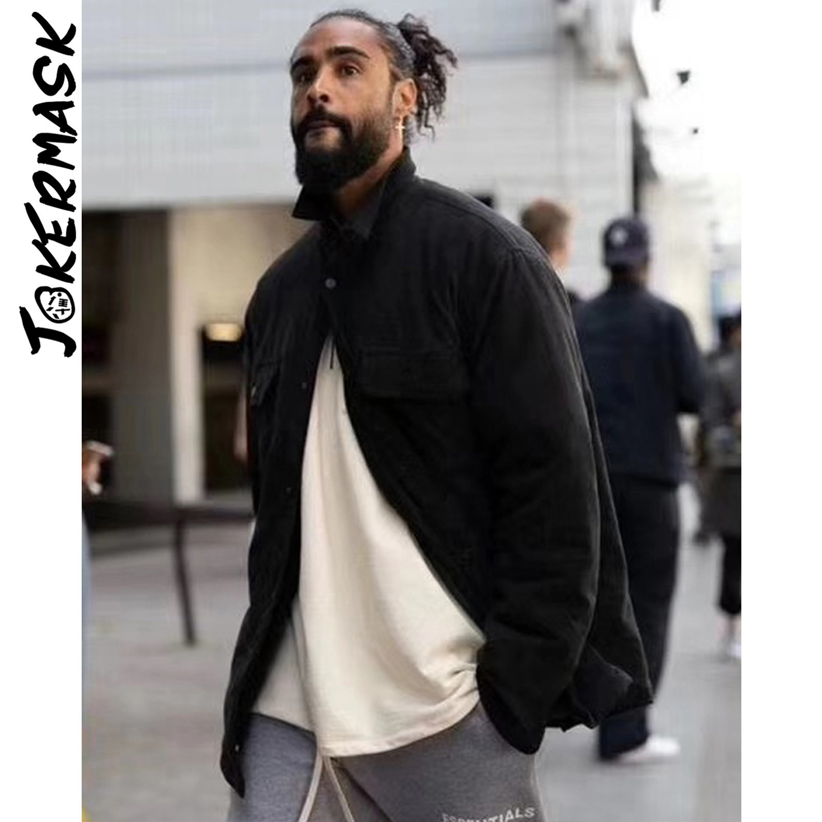 fearofgod6th黑色工装麂皮外套第六季高街夹克