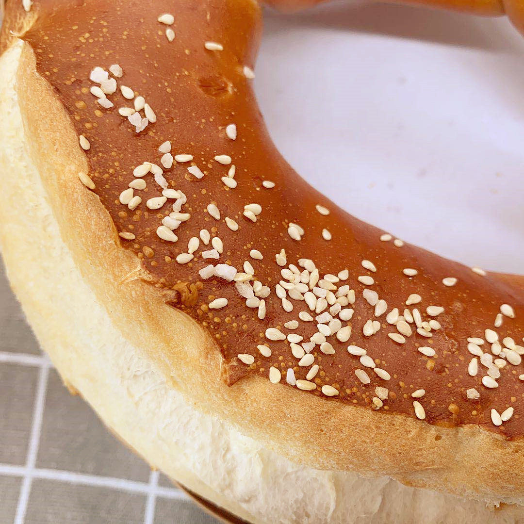 德国无糖超大普雷碱水面包扭结300glaugenbrezenplus包邮传统西式糕点