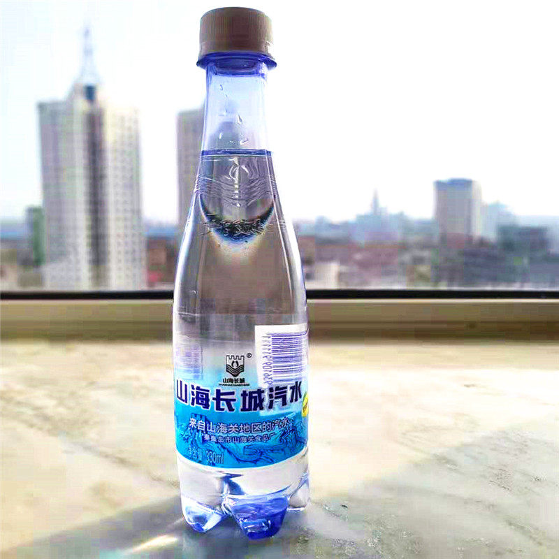 山海海长城汽水碳酸饮料产地山海关甜橙柠檬330ml6碳酸饮料