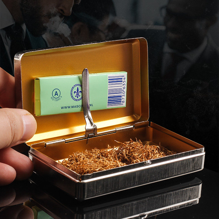 烟丝便携烟盒盒子保湿随身烟筒卷烟金属防压烟盒