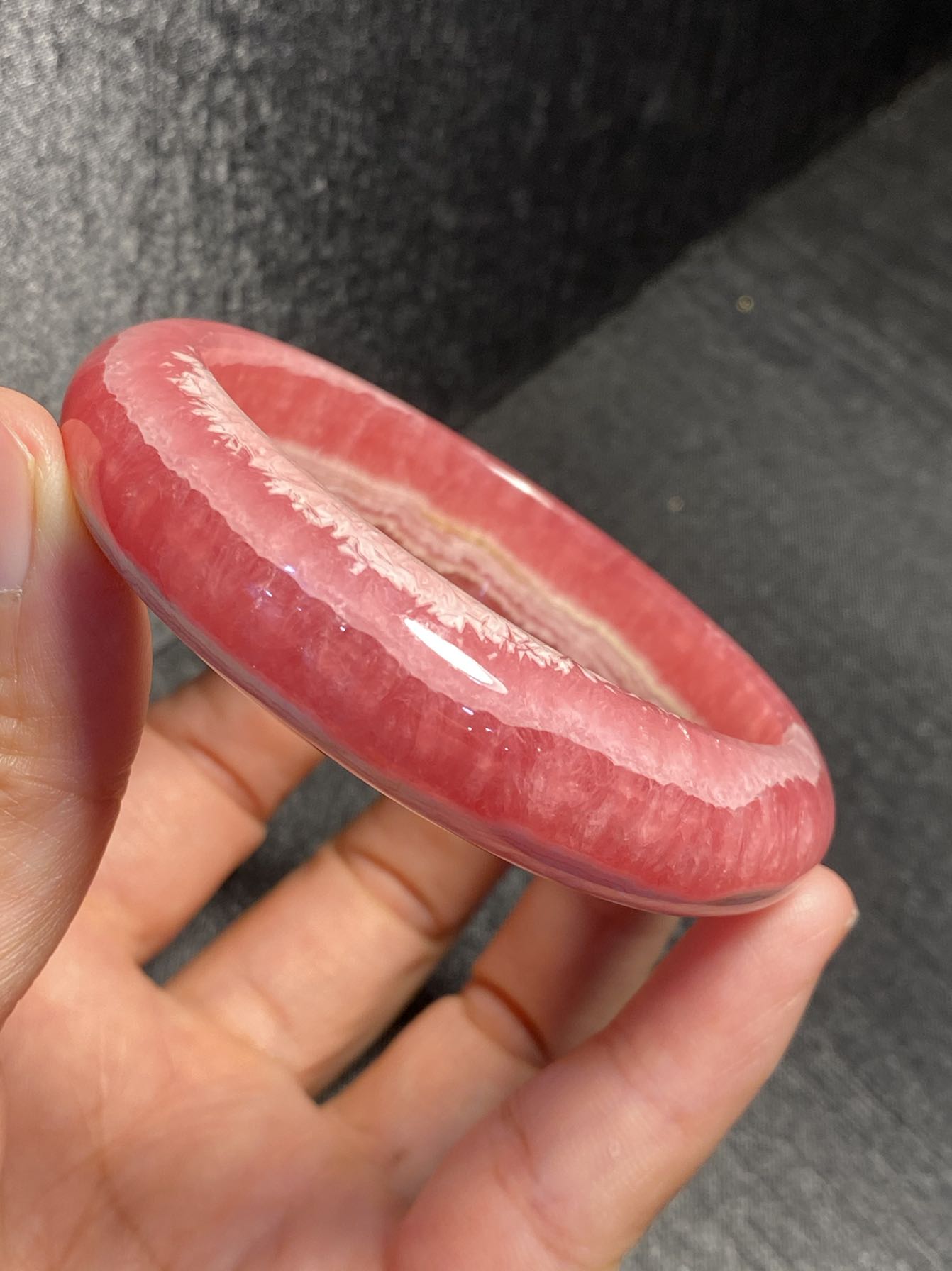 阿根廷纯天然红纹石五花五花手镯手链戒指吊坠手镯