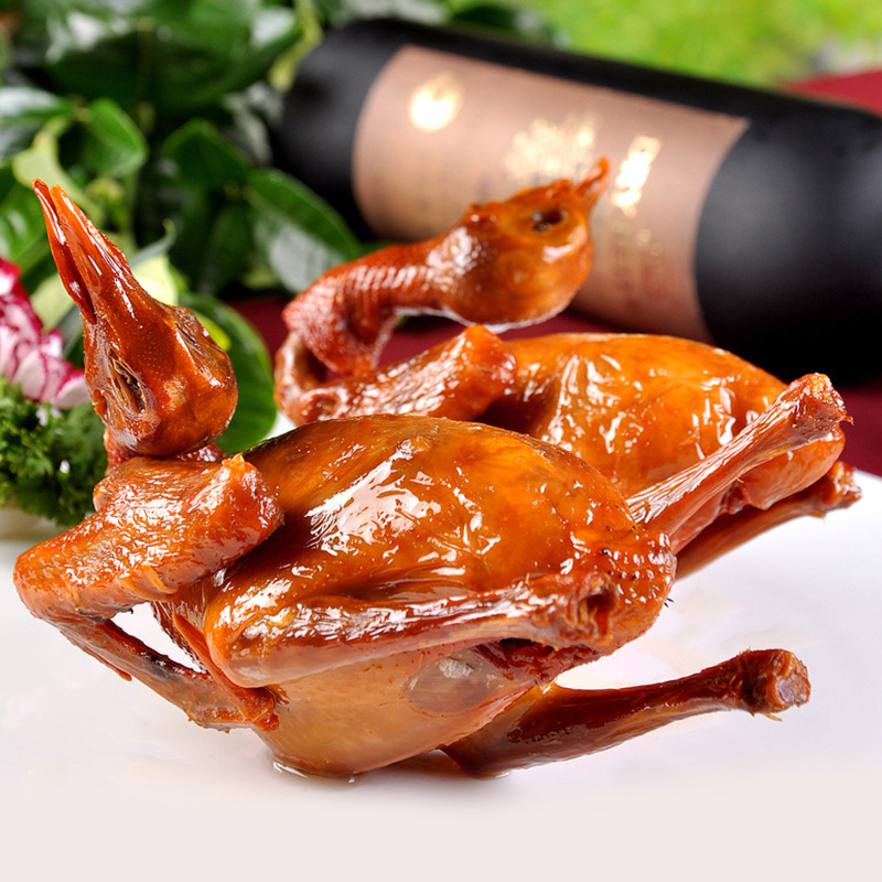 乳鸽脆皮红烧鸽子现做广东港式餐厅熟食特色菜乳鸽