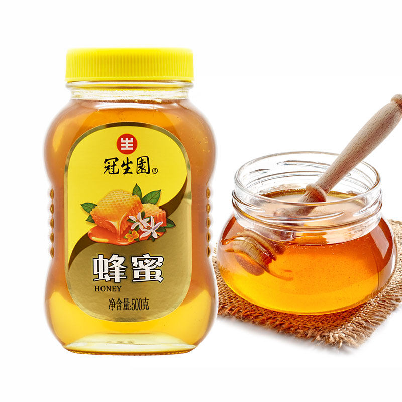冠生园蜂蜜 500g瓶 蜂蜜 纯天然 农家 小蜜蜂 纯蜂蜜 洋槐蜂蜜