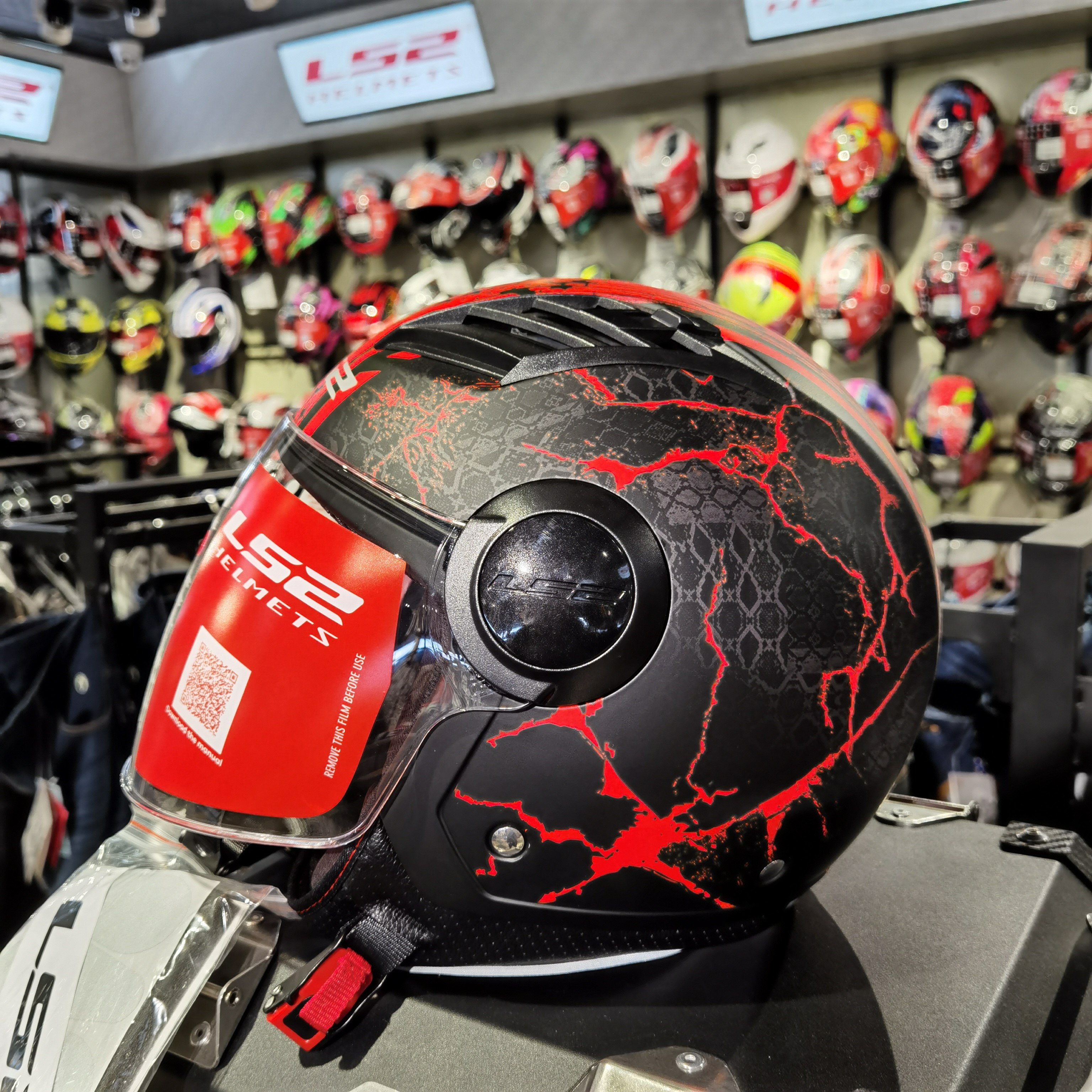 beon电瓶车哈雷头盔夏季透气轻便半覆式男女个性炫酷防晒半盔防风