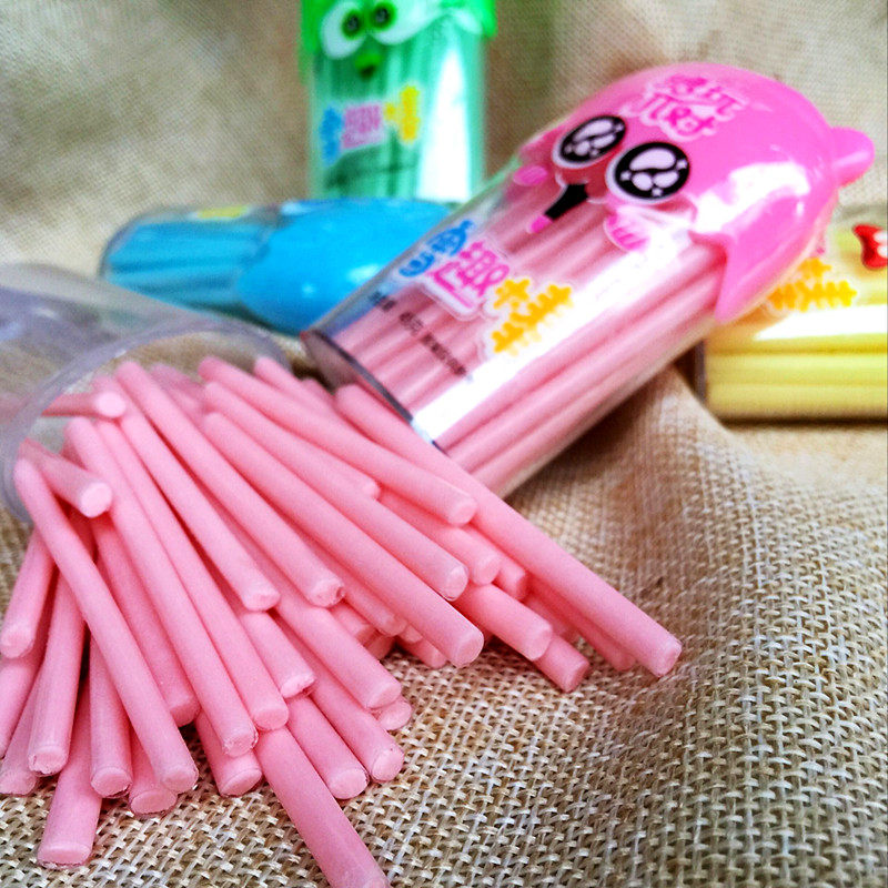 雪趣棒雪滋棒儿童创意玩具糖果吸管糖吸吸糖传统糖果