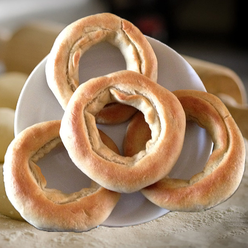 西北特产天水酥圈圈10个装 甘谷王月亮油圈圈 包邮 圈圈馍传统小吃