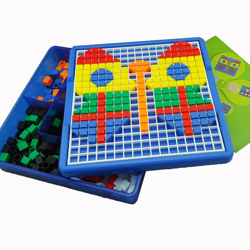 拼盘插珠拼图拼板塑料拼插拼装积木拼图