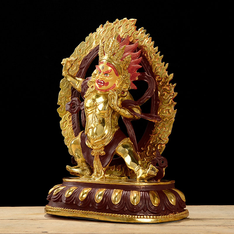 佛缘金金刚密宗金刚半鎏国产藏传佛教10寸纯铜菩萨摆件