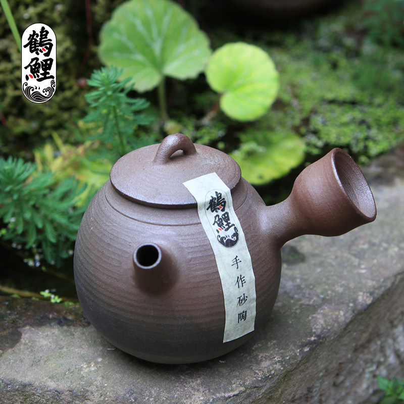 执壶小号手抓壶茶壶日式耐高温砂器急须炉温炭炉茶壶