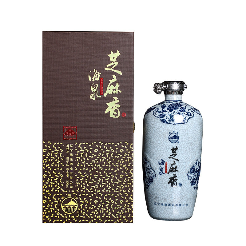 阜新海泉白酒芝麻香型48度500ml手工酿造纯粮食酒婚宴招待礼品酒