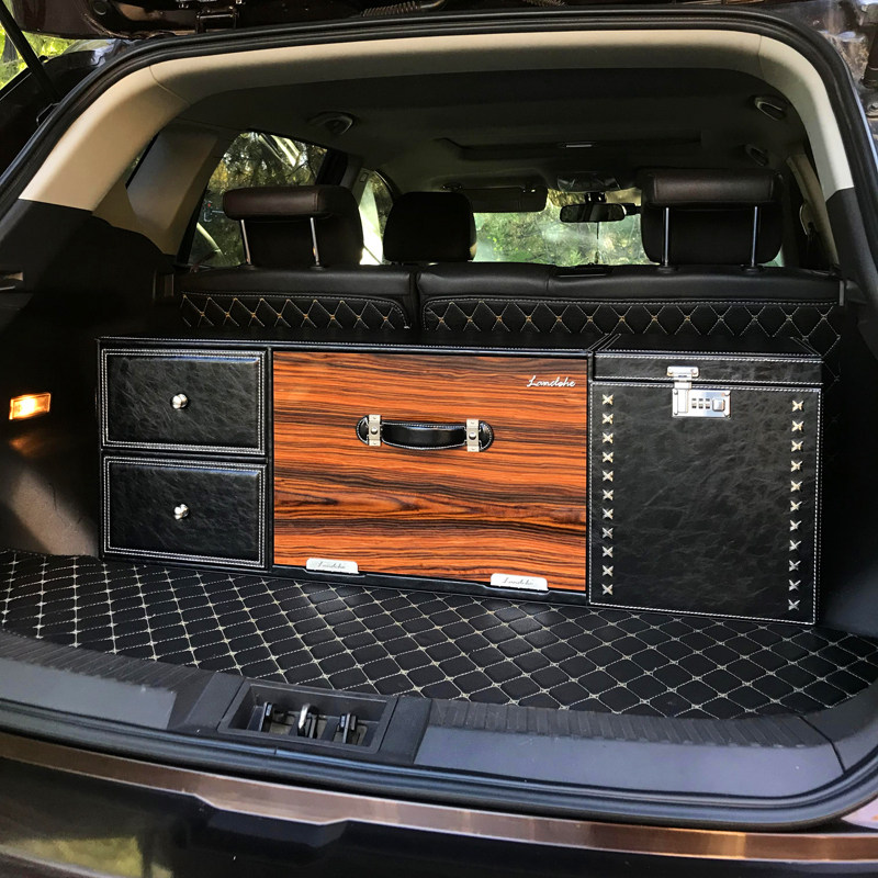 车载后备箱储物箱汽车收纳整理suv多功能置物箱车载收纳箱