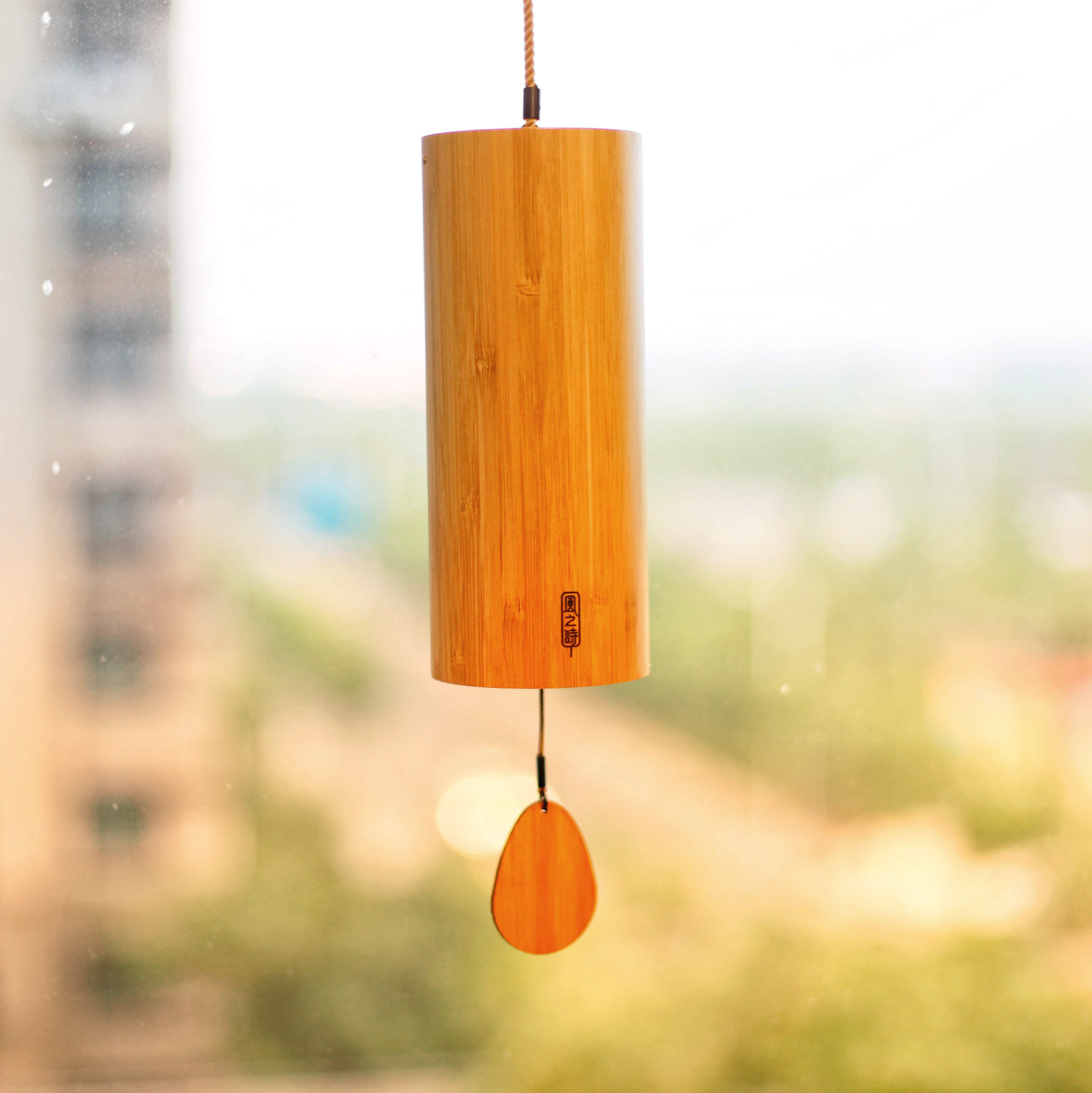 风之诗冥想和弦风铃日式挂饰卧室阳台复古创意送礼四季【比三呆】