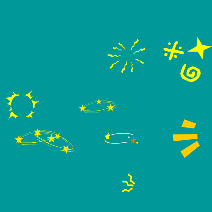 各种星星晕菜头晕效果flash动画源文件设计素材