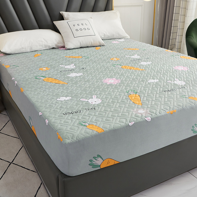 防水床笠床罩单件隔尿透气床垫罩加厚夹棉防尘床罩套席梦思保护套