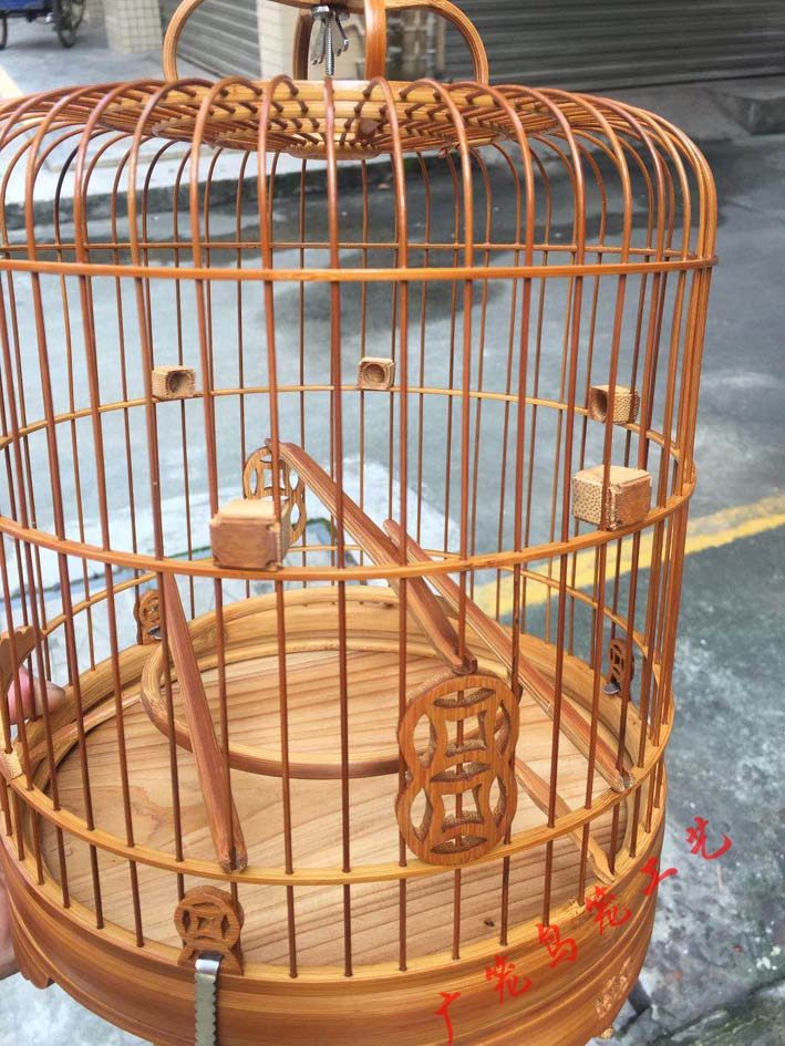 竹笼笼子鸟笼高档金青绣眼鸟小鸟配件全老鸟笼