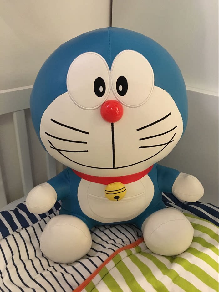 正版叮当猫机机器猫公仔pu大号女生生日儿童节礼物毛绒