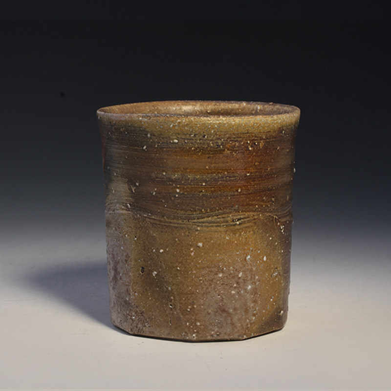 日本原装进口新款备前柴窑名家黑川元晴宝瓶盖碗茶海茶杯