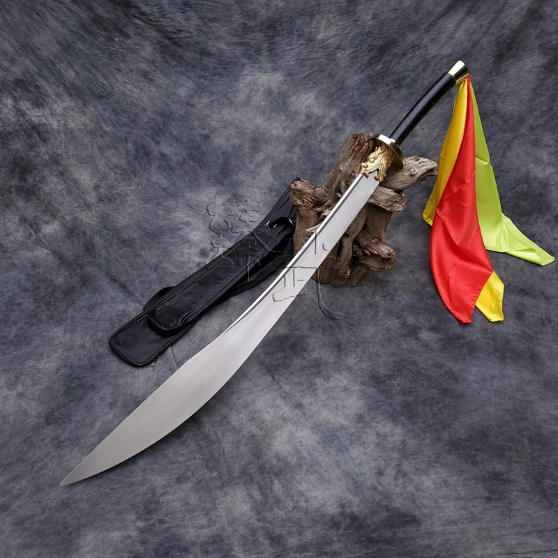 武术八卦刀硬刀不锈钢轻型半硬刀太极双手表演刀未更多武术装备