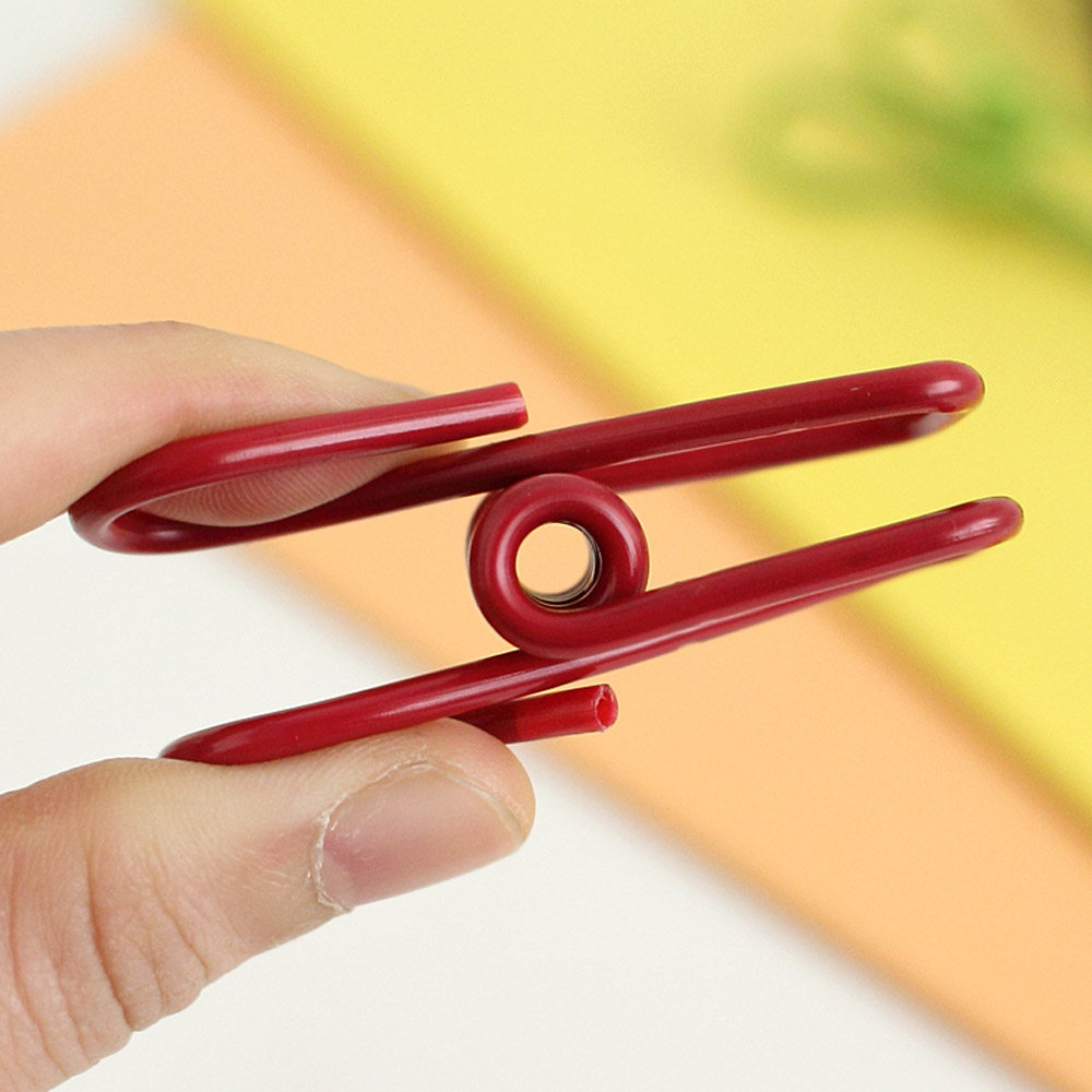 杜博尔 彩色多用途夹子 10个装 食物保鲜密封夹收纳晾晒夹便签夹