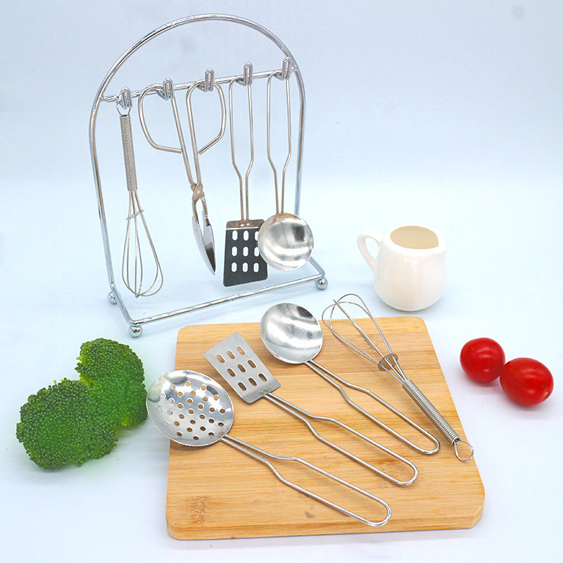 迷你小厨房真煮小厨厨具做饭烹饪工具菜板木铲勺过家家玩具