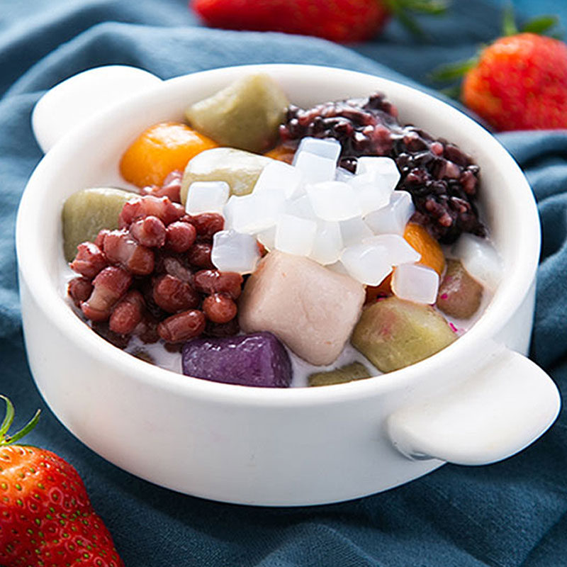 芋圆手工紫红红薯芋头抹茶混合合大网红红烧芋圆