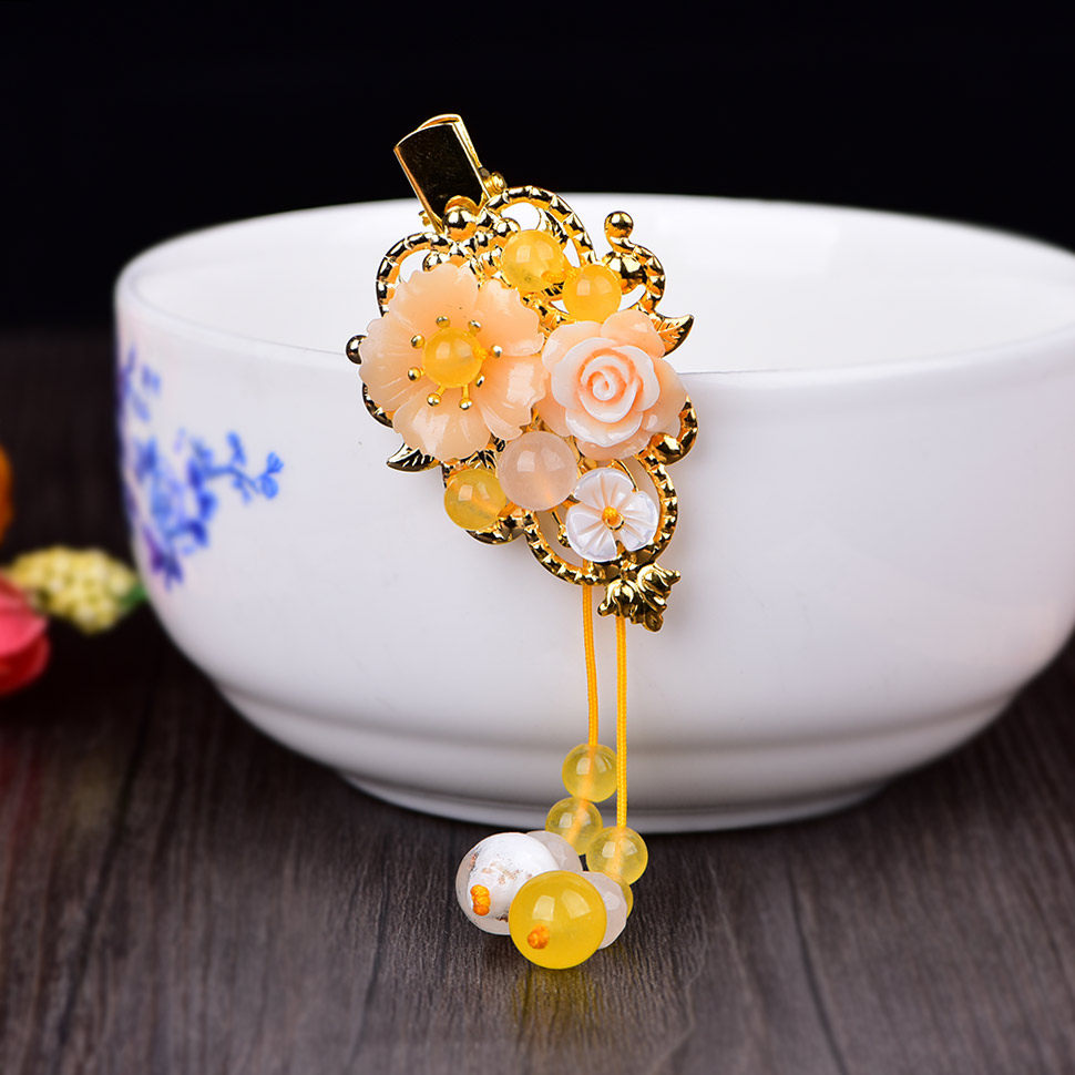 发卡复古古风发夹头饰夹子丸子简约气质顶夹发饰