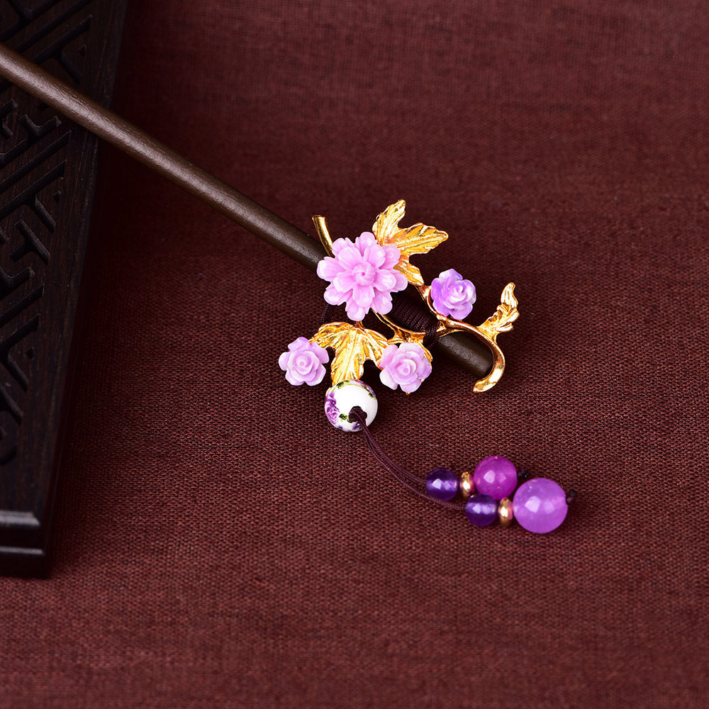 发簪复古古风女汉民族风头饰盘发发钗公主步摇发饰