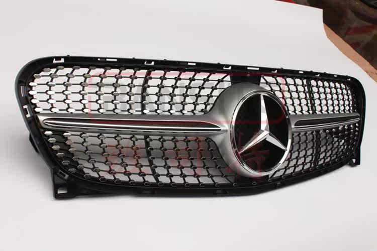 班司特改装2015现在奔驰glax156满天星中网黑色全车改装套件