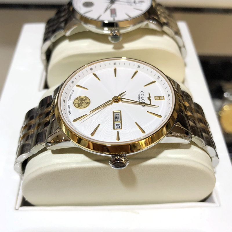 专柜正品古尊手表男真钻机机械表透底全自动防水国产腕表