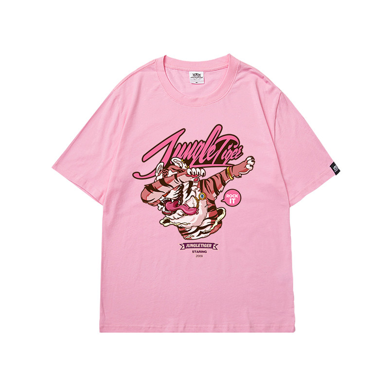 丛林老虎潮牌超火cec原宿风男t恤男士潮牌t恤口碑好店