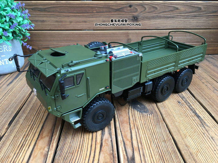 原厂陕汽军车德龙sx2220越野军卡运兵车仿真合金合金车