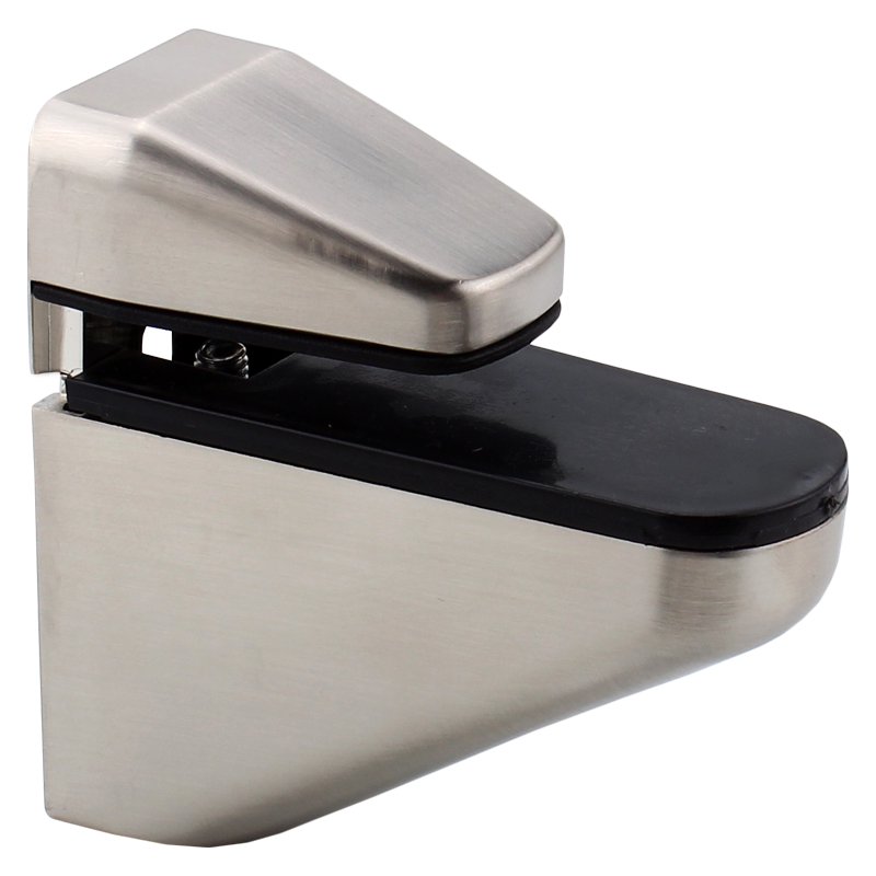 可调玻璃夹层板鱼嘴夹f夹固定托架夹子隔板层板托支架连接配件