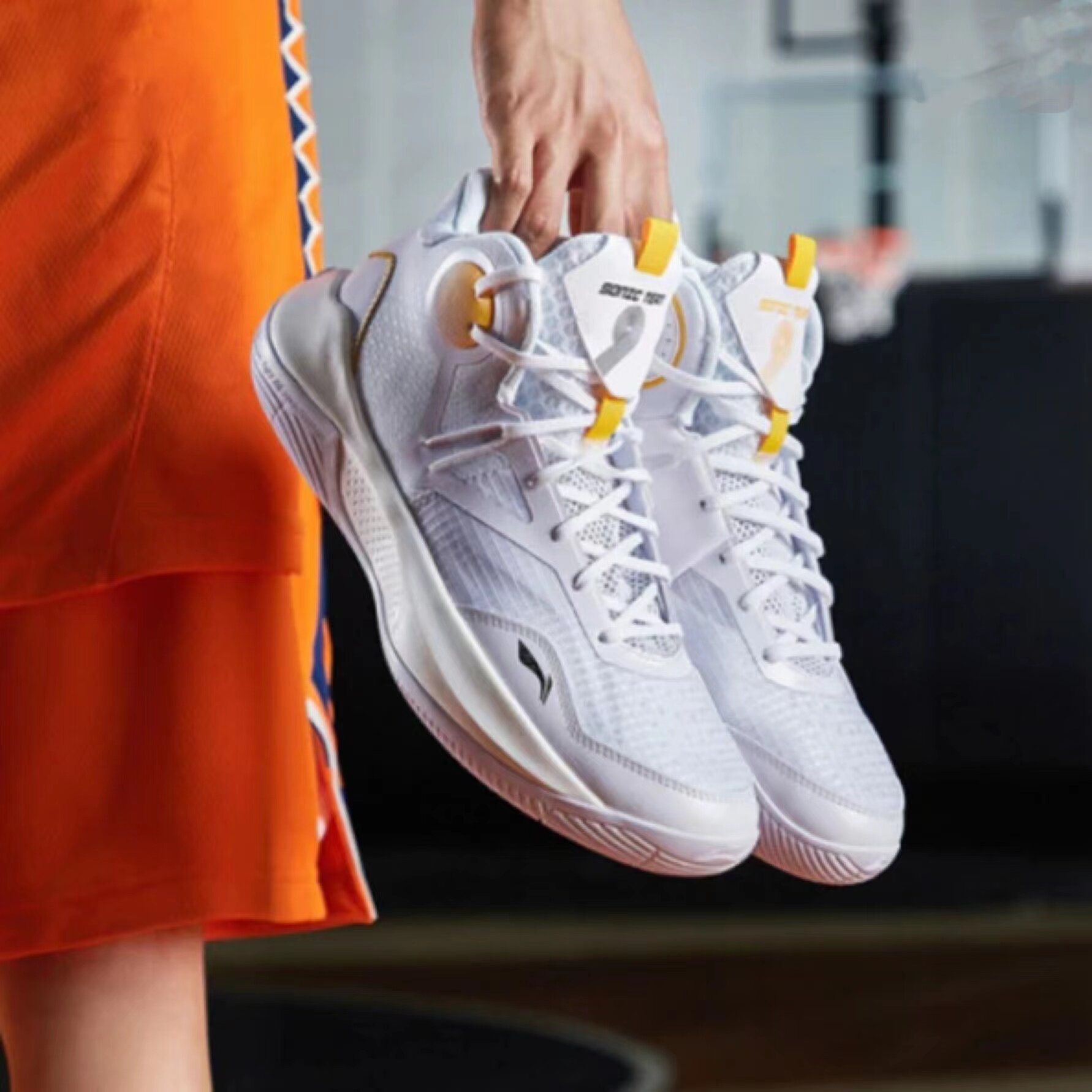 lining 音速9代 李宁 白金男子缓震耐磨实战篮球鞋 abpr017 - 篮球鞋